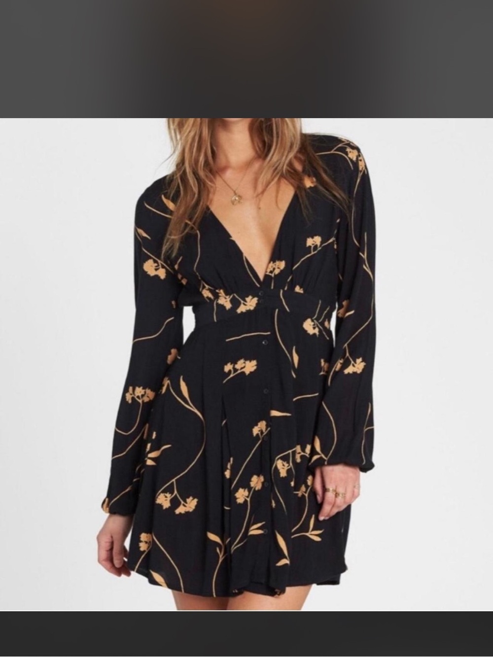 Billabong button down mini dress